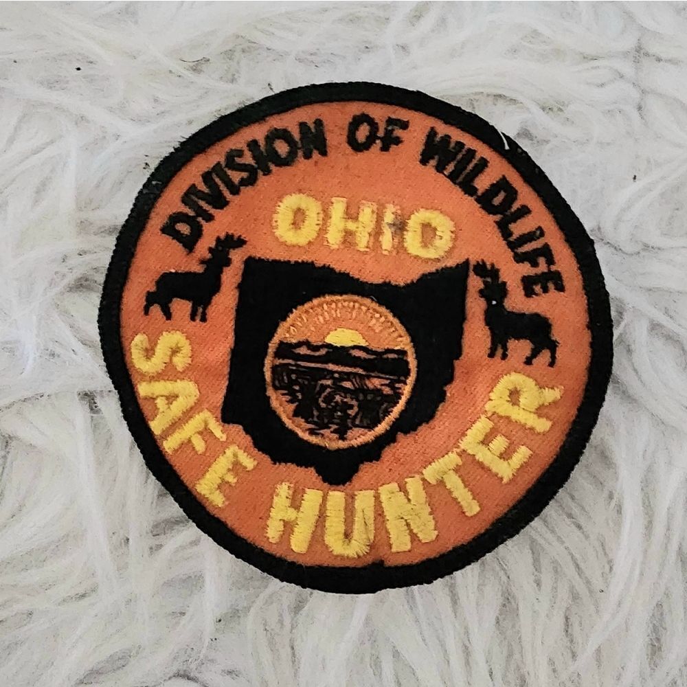 Division of wildlife safe hunter Ohio patch vintage